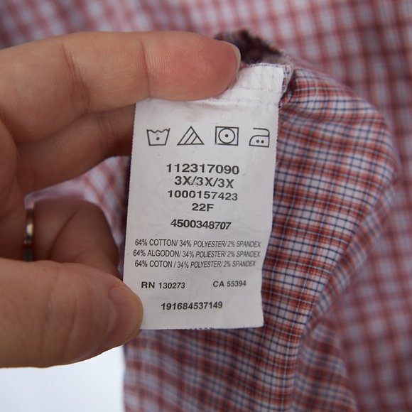 Wrangler Pearl Snap Button Front Long Sleeve Shirt Men's 3X - Picture 6 of 6